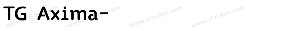 TG Axima字体转换